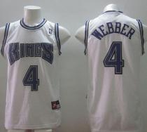 Sacramento Kings -4 Chris Webber White Home Throwback Stitched NBA Jersey Sacramento Kings -4 Chris Webber White Home Throwback Stitched NBA Jersey
