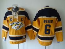 Nashville Predators -6 Shea Weber Yellow Sawyer Hooded Sweatshirt Stitched NHL Jersey Nashville Predators -6 Shea Weber Yellow Sawyer Hooded Sweatshirt Stitched NHL Jersey