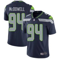 Nike Seahawks -94 Malik McDowell Steel Blue Team Color Stitched NFL Vapor Untouchable Limited Jersey