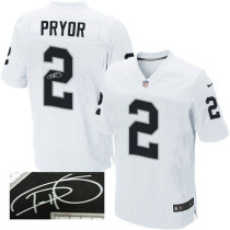 Nike NFL Men Oakland Raiders #2 Terrelle Pryor Elite White Autographed Stitched Jersey Nike NFL Men Oakland Raiders #2 Terrelle Pryor Elite White Autographed Stitched Jersey