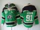 Dallas Stars -91 Tyler Seguin Green Sawyer Hooded Sweatshirt Stitched NHL Jersey