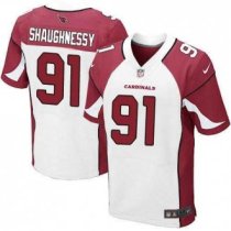 Nike Arizona Cardinals -91 Shaughnessy Jersey White Elite Road Jersey