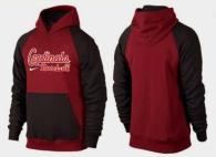 St Louis Cardinals Pullover Hoodie Burgundy Red Black