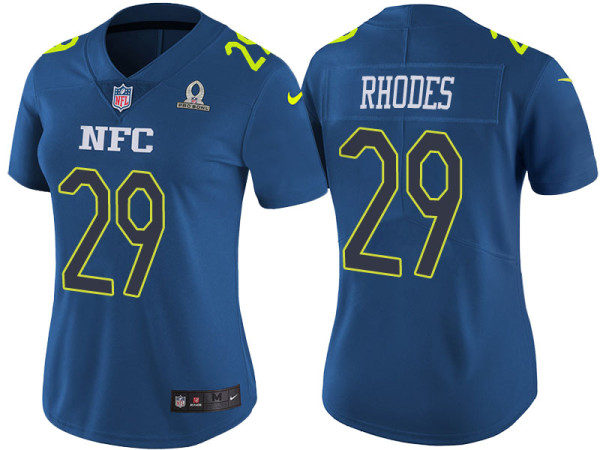 WOMEN'S NFC 2017 PRO BOWL MINNESOTA VIKINGS #29 XAVIER RHODES BLUE GAME JERSEY