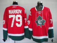 Montreal Canadiens -79 Andrei Markov Stitched Red New CD NHL Jersey