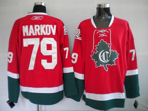 Montreal Canadiens -79 Andrei Markov Stitched Red New CD NHL Jersey