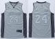 Los Angeles Lakers -24 Kobe Bryant Stitched Grey Anniversary Style NBA Jersey