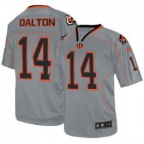 Nike Bengals -14 Andy Dalton Lights Out Grey Stitched NFL Elite Jersey Nike Bengals -14 Andy Dalton Lights Out Grey Stitched NFL Elite Jersey