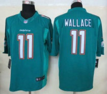 Nike Dolphins -11 Mike Wallace Aqua Green Team Color Stitched NFL Limited Jersey Nike Dolphins -11 Mike Wallace Aqua Green Team Color Stitched NFL Limited Jersey