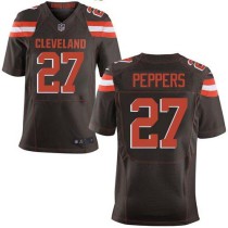 Nike Browns -27 Jabrill Peppers Brown Team Color Stitched NFL New Elite Jersey Nike Browns -27 Jabrill Peppers Brown Team Color Stitched NFL New Elite Jersey