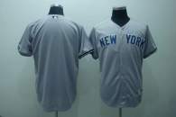 New York Yankees Blank Stitched Grey MLB Jersey