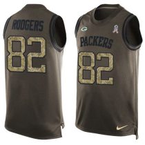Nike Packers -82 Richard Rodgers Green Stitched NFL Limited Salute To Service Tank Top Jersey Nike Packers -82 Richard Rodgers Green Stitched NFL Limited Salute To Service Tank Top Jersey