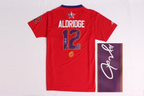 Autographed 2014 NBA All Star Portland Trail Blazers -12 LaMarcus Aldridge Red Jerseys Autographed 2014 NBA All Star Portland Trail Blazers -12 LaMarcus Aldridge Red Jerseys