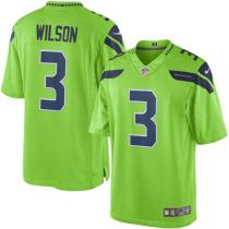 Seattle Seahawks -3 Russell Wilson Green Nike Color Rush Limited Jersey Seattle Seahawks -3 Russell Wilson Green Nike Color Rush Limited Jersey