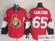 Autographed Ottawa Senators -65 Erik Karlsson Red Home Stitched NHL Jersey Autographed Ottawa Senators -65 Erik Karlsson Red Home Stitched NHL Jersey