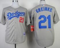 Los Angeles Dodgers -21 Zack Greinke Grey Cool Base Stitched MLB Jersey Los Angeles Dodgers -21 Zack Greinke Grey Cool Base Stitched MLB Jersey