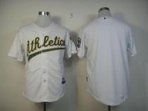 Oakland Athletics Blank White Cool Base Stitched MLB Jersey