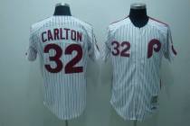 Mitchell and Ness Philadelphia Phillies #32 Steve Carlton Stitched White Red Strip Throwback MLB Jer Mitchell and Ness Philadelphia Phillies #32 Steve Carlton Stitched White Red Strip Throwback MLB Jer