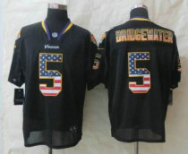 New Nike Minnesota Vikings -5 Teddy Bridgewater USA Flag Fashion Black Elite Jerseys New Nike Minnesota Vikings -5 Teddy Bridgewater USA Flag Fashion Black Elite Jerseys