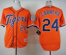 Detroit Tigers #24 Miguel Cabrera Orange Cool Base Stitched MLB Jersey Detroit Tigers #24 Miguel Cabrera Orange Cool Base Stitched MLB Jersey