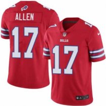 Nike Bills -17 Josh Allen Red Stitched NFL Limited Rush Jersey Nike Bills -17 Josh Allen Red Stitched NFL Limited Rush Jersey