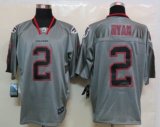 New Nike Atlanta Falcons 2 Ryan Lights Out Grey Elite Jersey