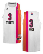 Miami Heat -3 Dwyane Wade White ABA Hardwood Classic Stitched NBA Jersey Miami Heat -3 Dwyane Wade White ABA Hardwood Classic Stitched NBA Jersey