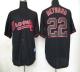 Atlanta Braves #22 Jason Heyward Black Fashion Stitched MLB Jersey
