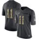 Philadelphia Eagles -11 Carson Wentz Nike Anthracite 2016 Salute to Service Jersey