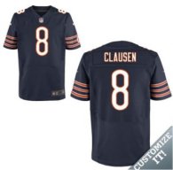 Nike Chicago Bears -8 Blue Clausen Elite Jersey