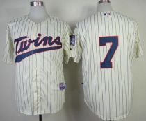 Minnesota Twins -7 Joe Mauer Stitched Cream MLB Jersey Minnesota Twins -7 Joe Mauer Stitched Cream MLB Jersey