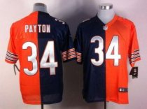 Nike Bears -34 Walter Payton Navy Blue Orange Stitched NFL Elite Split Jersey Nike Bears -34 Walter Payton Navy Blue Orange Stitched NFL Elite Split Jersey