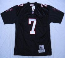 Mitchell And Ness Falcons 7 Michael Vick Black Throwback Stitched NFL Jersey Mitchell And Ness Falcons 7 Michael Vick Black Throwback Stitched NFL Jersey