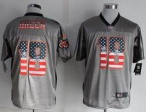 Nike Cincinnati Bengals -18 A J Green Grey NFL Elite USA Flag Fashion Jersey Nike Cincinnati Bengals -18 A J Green Grey NFL Elite USA Flag Fashion Jersey
