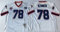 Mitchell And Ness Bills -78 Bruce Smith White Throwback Stitched NFL Jersey Mitchell And Ness Bills -78 Bruce Smith White Throwback Stitched NFL Jersey