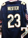 Nike Bears -23 Devin Hester Navy Blue Team Color Stitched NFL Elite Autographed Jersey