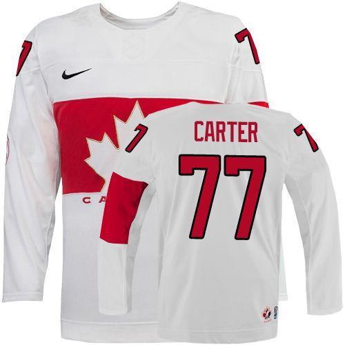 Olympic 2014 CA 77 Jeff Carter White Stitched NHL Jersey