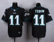 Nike Philadelphia Eagles #11 Tim Tebow Black Alternate Men's Stitched NFL New Elite Jersey Nike Philadelphia Eagles #11 Tim Tebow Black Alternate Men's Stitched NFL New Elite Jersey