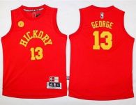 Indiana Pacers #13 Paul George Red Hardwood Classics Performance Youth Stitched NBA Jersey