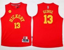 Indiana Pacers #13 Paul George Red Hardwood Classics Performance Youth Stitched NBA Jersey