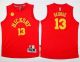 Indiana Pacers #13 Paul George Red Hardwood Classics Performance Youth Stitched NBA Jersey
