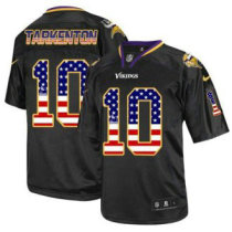 Nike Minnesota Vikings -10 Fran Tarkenton Black NFL Elite USA Flag Fashion Jersey Nike Minnesota Vikings -10 Fran Tarkenton Black NFL Elite USA Flag Fashion Jersey