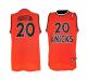 Nike New York Knicks -20 Allan Houston Orange Throwback Stitched NBA Jersey