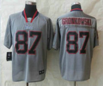 New Nike New England Patriots -87 Rob Gronkowski Lights Out Grey Elite Jersey New Nike New England Patriots -87 Rob Gronkowski Lights Out Grey Elite Jersey