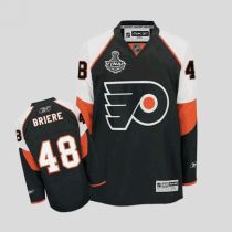Philadelphia Flyers -48 Daniel Briere Stitched Black NHL Jersey with Stanley Cup Finals Patch Philadelphia Flyers -48 Daniel Briere Stitched Black NHL Jersey with Stanley Cup Finals Patch