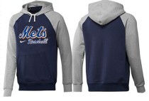 New York Mets Pullover Hoodie Dark Blue Grey New York Mets Pullover Hoodie Dark Blue Grey