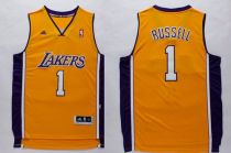 Los Angeles Lakers -1 D Angelo Russell Yellow Stitched NBA Jersey Los Angeles Lakers -1 D Angelo Russell Yellow Stitched NBA Jersey