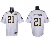 Nike Arizona Cardinals -21 Patrick Peterson White 2016 Pro Bowl Men's Stitched NFL Elite Jersey