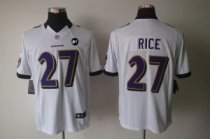 Nike Ravens -27 Ray Rice White With Art Patch Stitched NFL Limited Jersey Nike Ravens -27 Ray Rice White With Art Patch Stitched NFL Limited Jersey