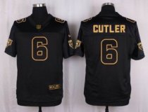 Nike Chicago Bears -6 Jay Cutler Black Stitched NFL Elite Pro Line Gold Collection Jersey Nike Chicago Bears -6 Jay Cutler Black Stitched NFL Elite Pro Line Gold Collection Jersey